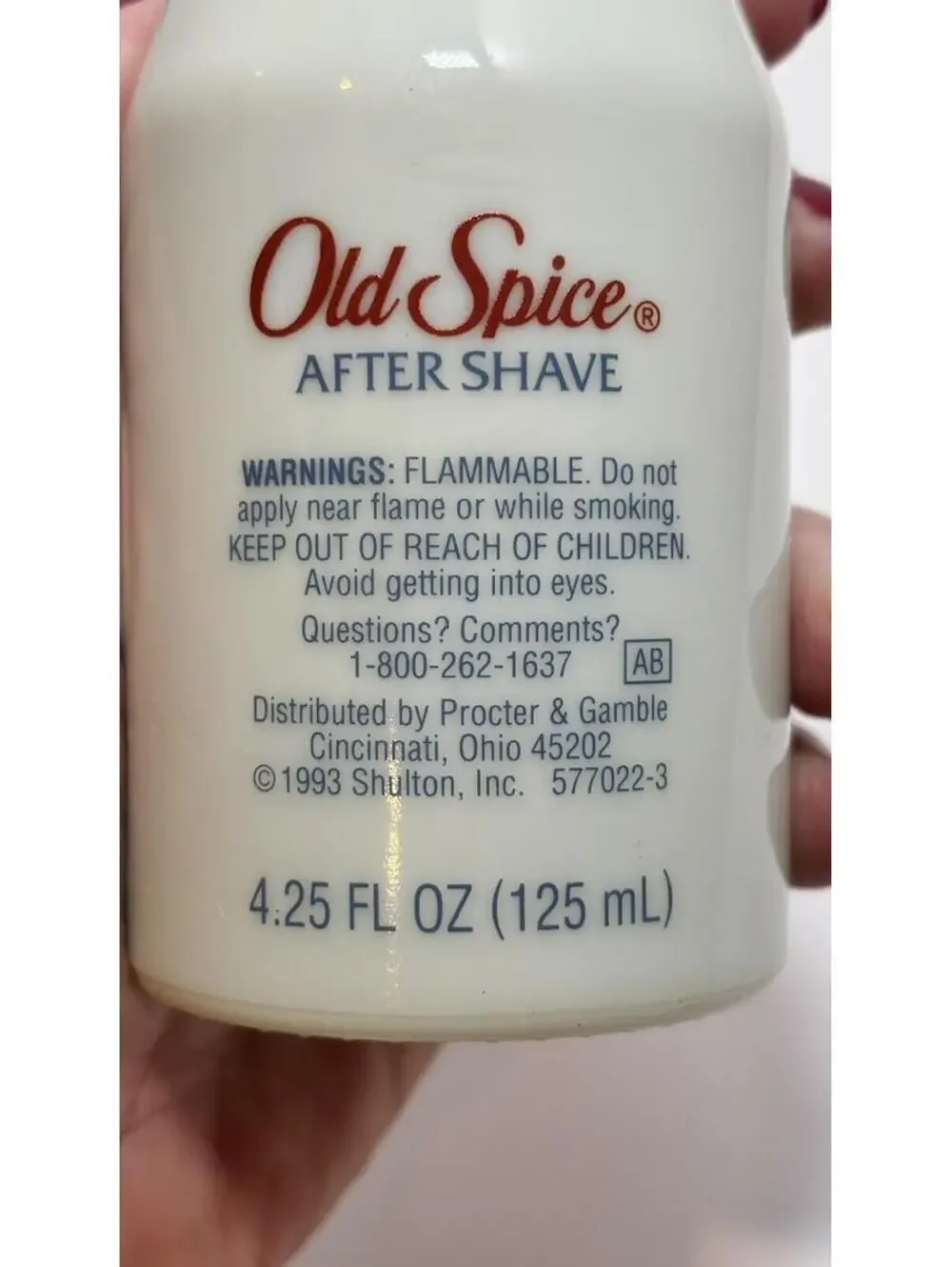 Vintage Old Spice After Shave Fresh Bottle With Cap